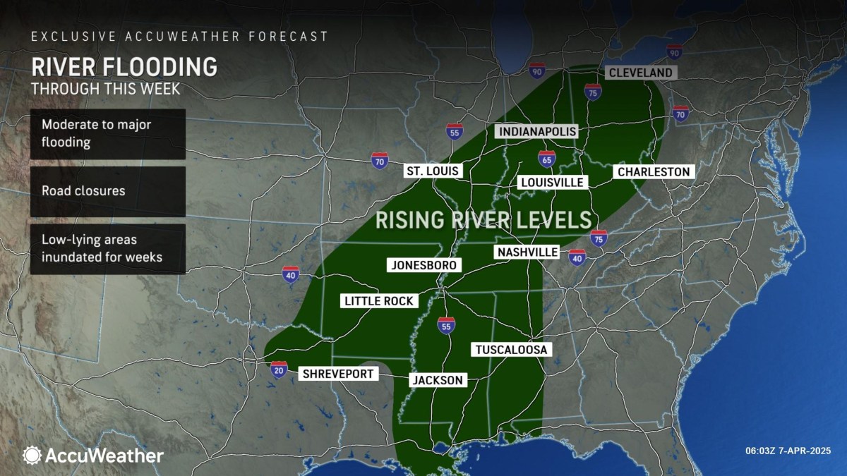Map Shows Where Major River Flooding Could Last ‘Weeks’ - Newsweek