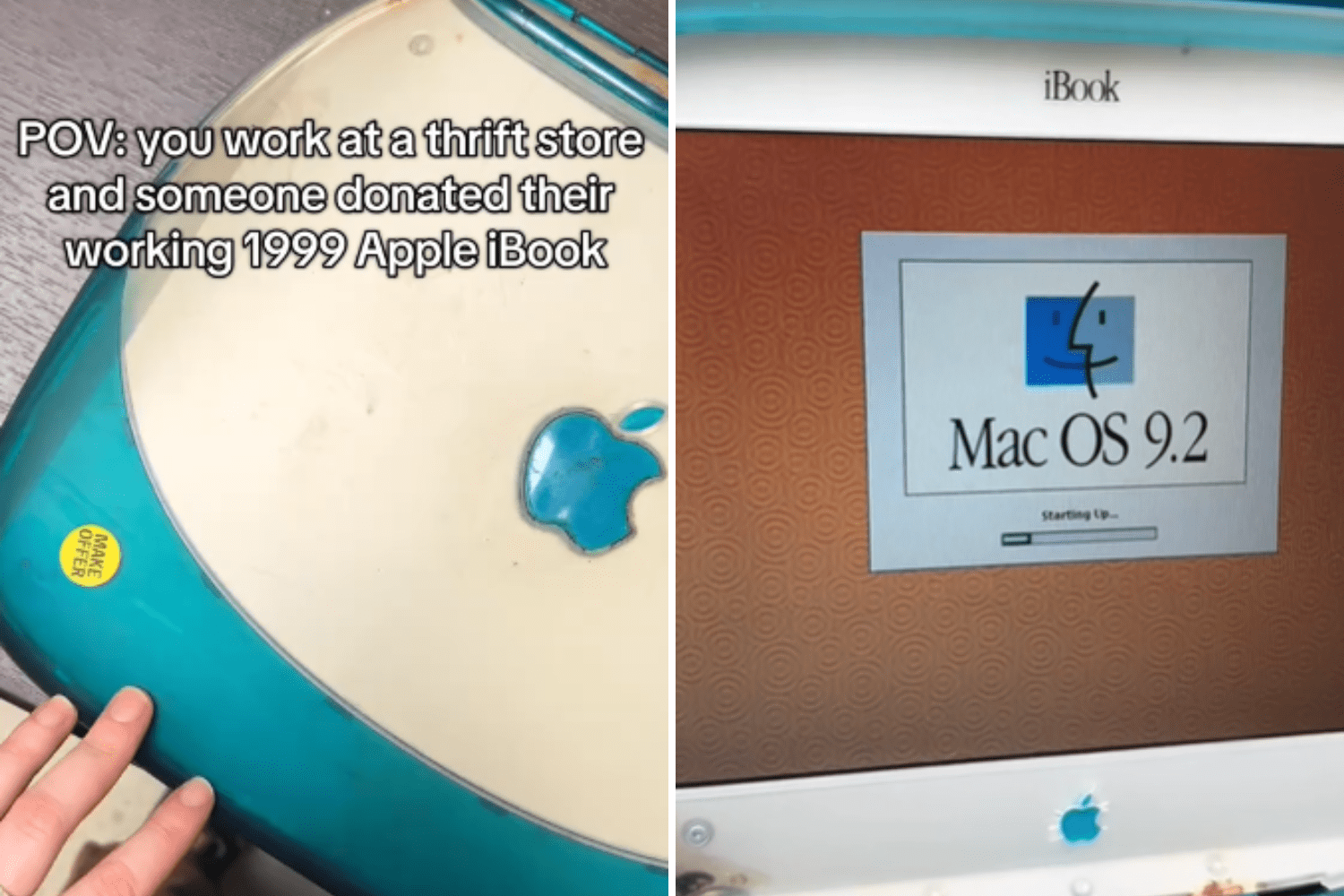 Thrift Store Unearth 1999 Apple iBook With Hidden Secret: 'Audibly