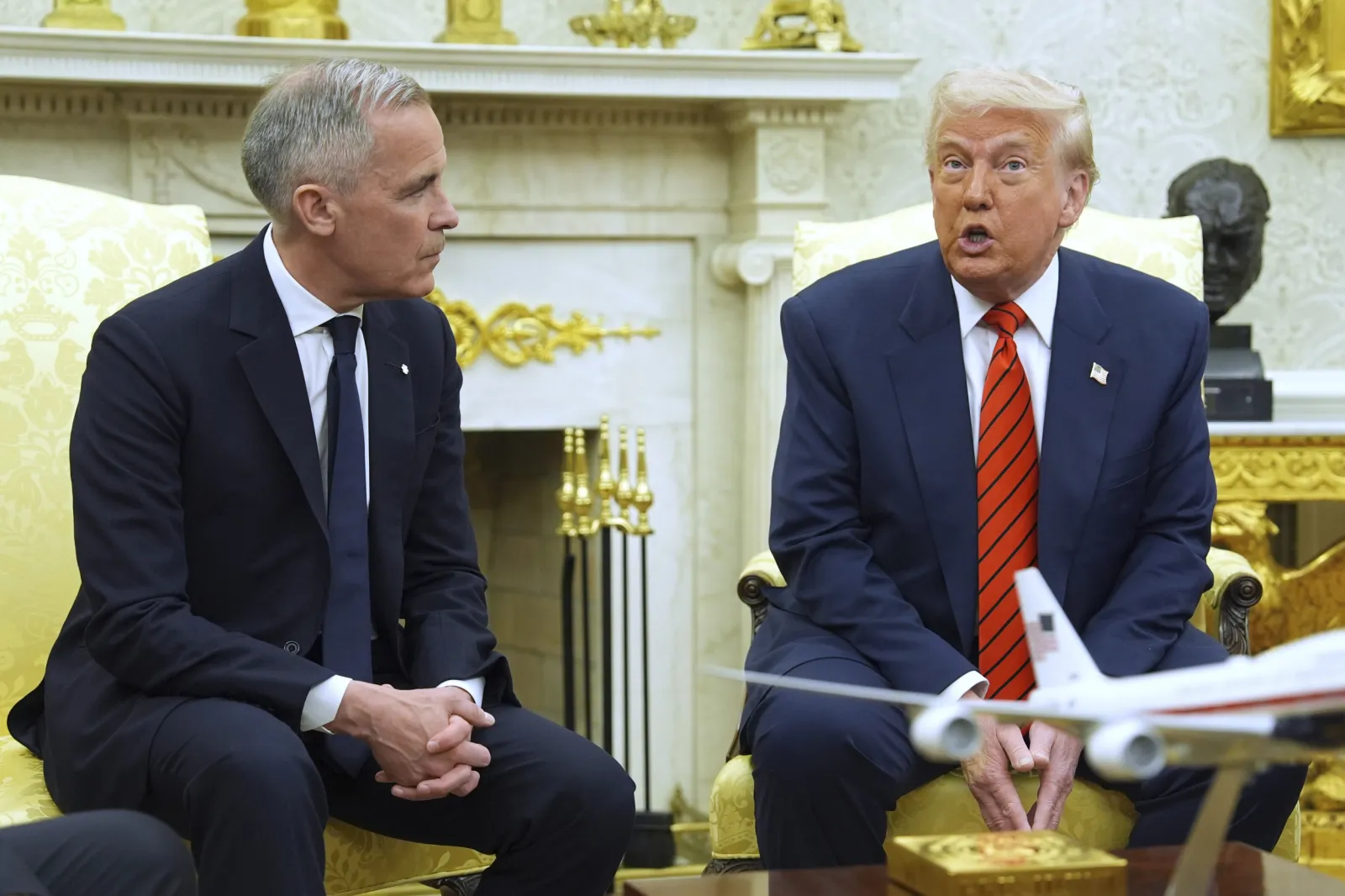 Donald Trump and Mark Carney Clash Over Canada in Oval Office: 'Not for ...