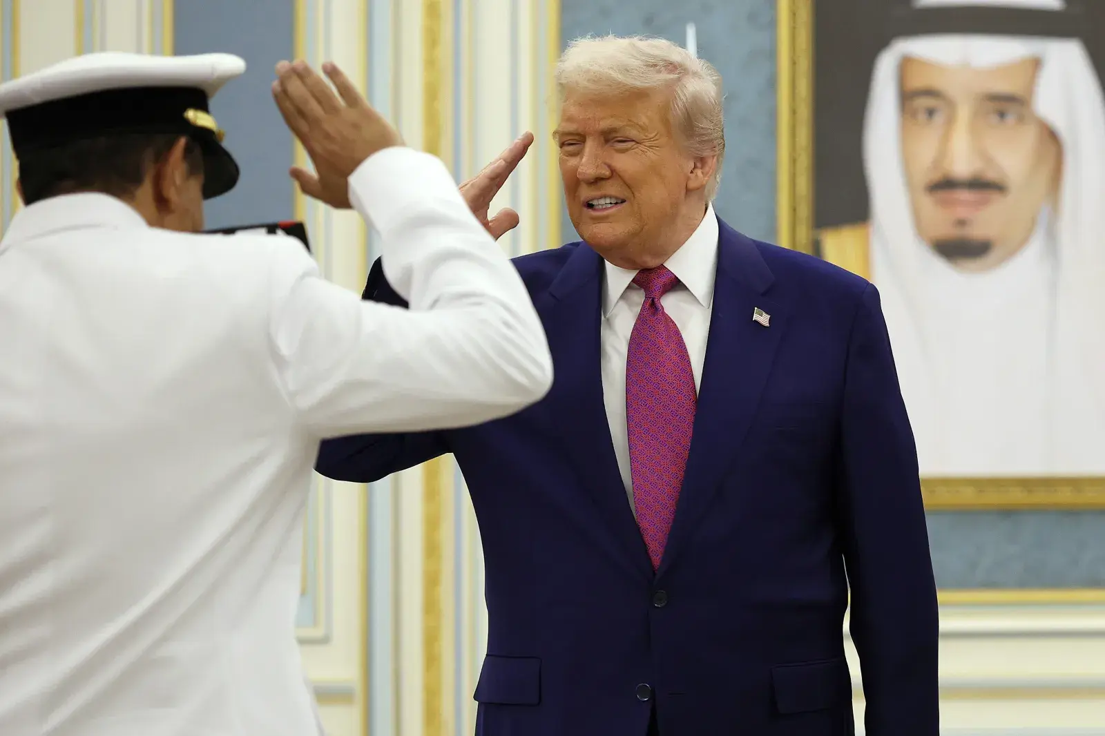 Donald Trump Salutes Saudi Arabian Generals During Riyadh Visit
