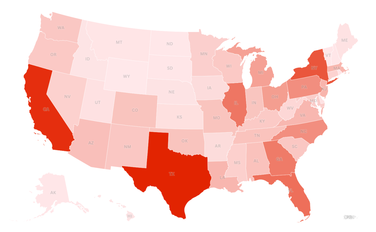 Map Shows How Many Could Lose SNAP Benefits in Each State - Newsweek