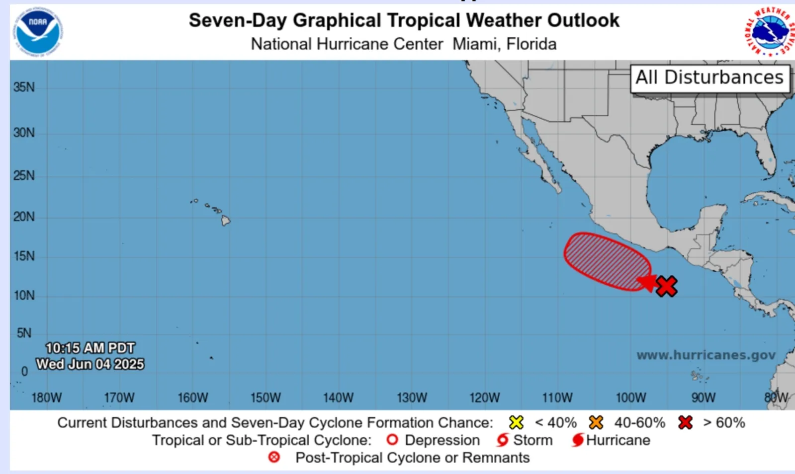 Map Shows Where ‘High Chance’ of Tropical Storm Forming This Week ...
