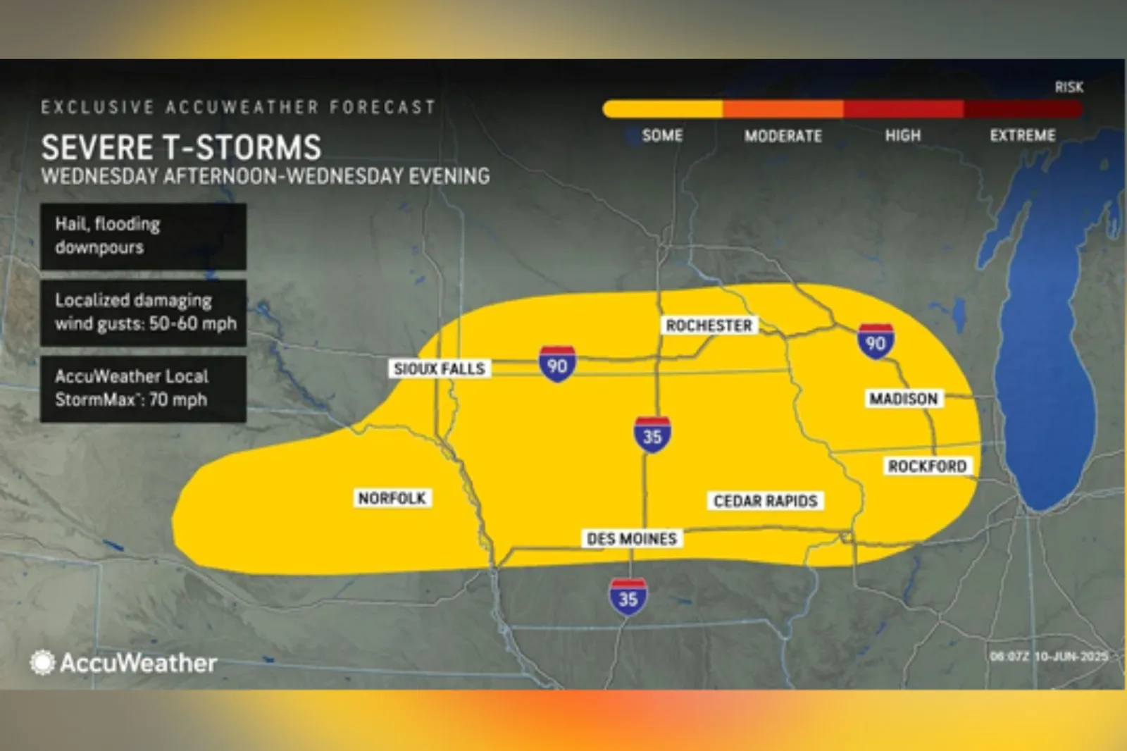 Maps Show States Facing Severe Thunderstorms, Tornadoes This Week ...