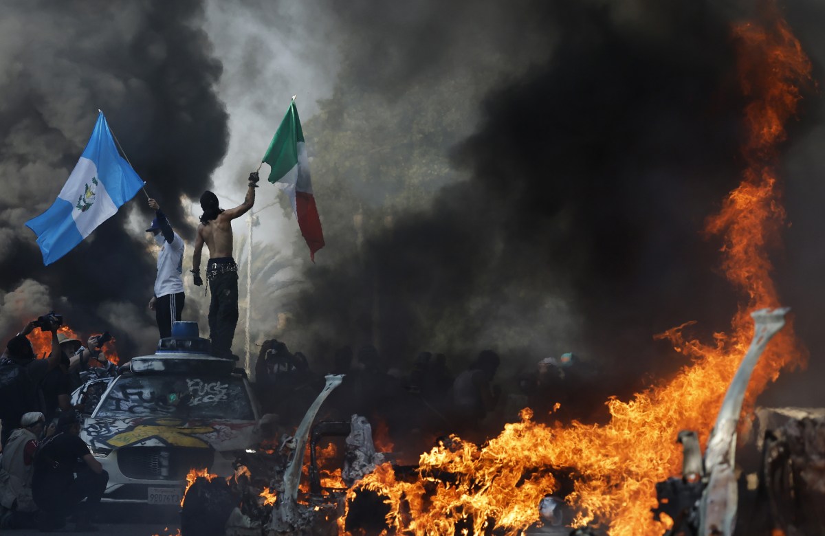 Las Angela's Riot LA Riots Day 5: Mayor Karen Bass Enacts New Downtown Curfew - Newsweek