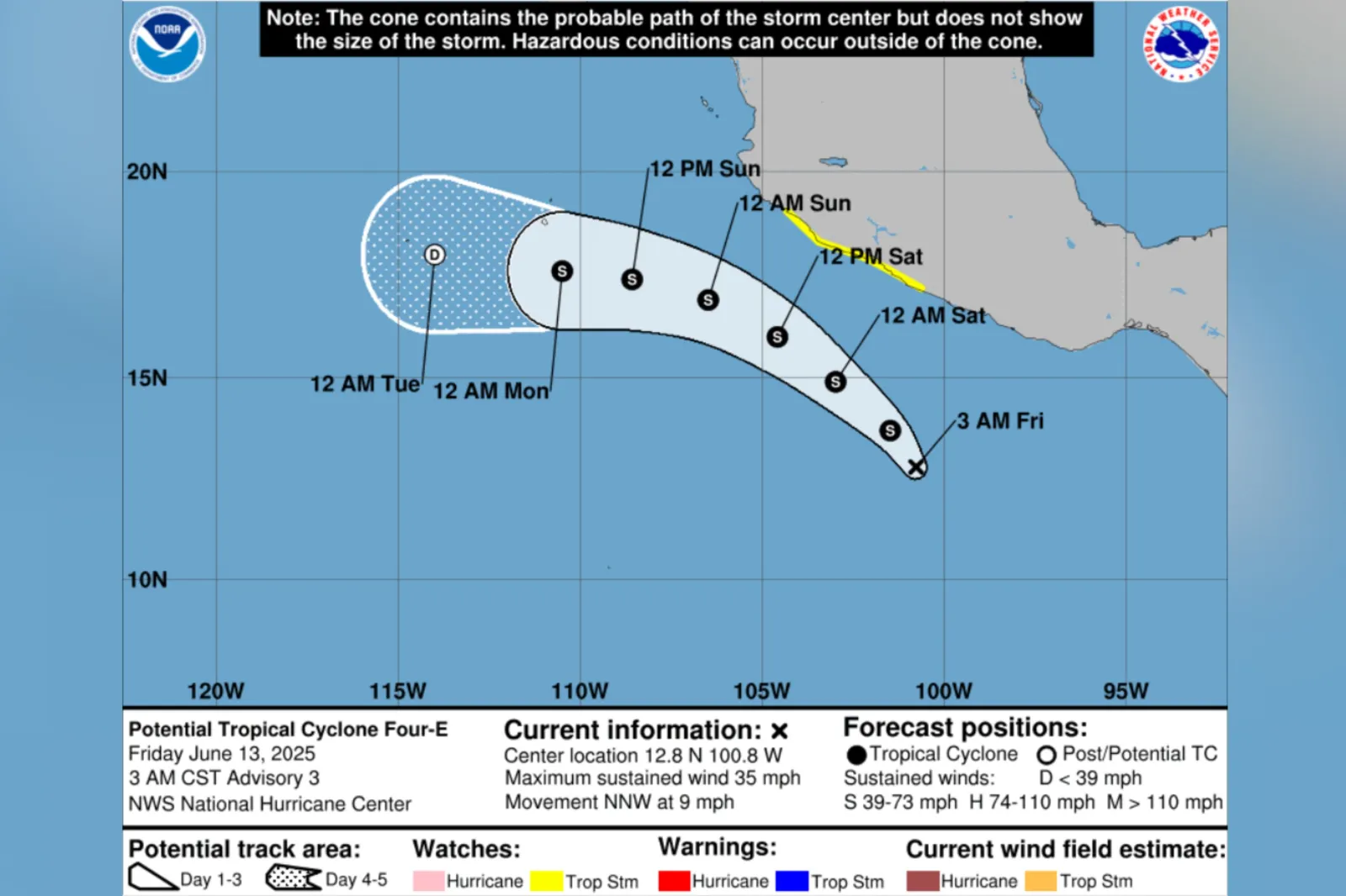 Map Reveals Path of Potential Tropical Storm Dalila - Newsweek