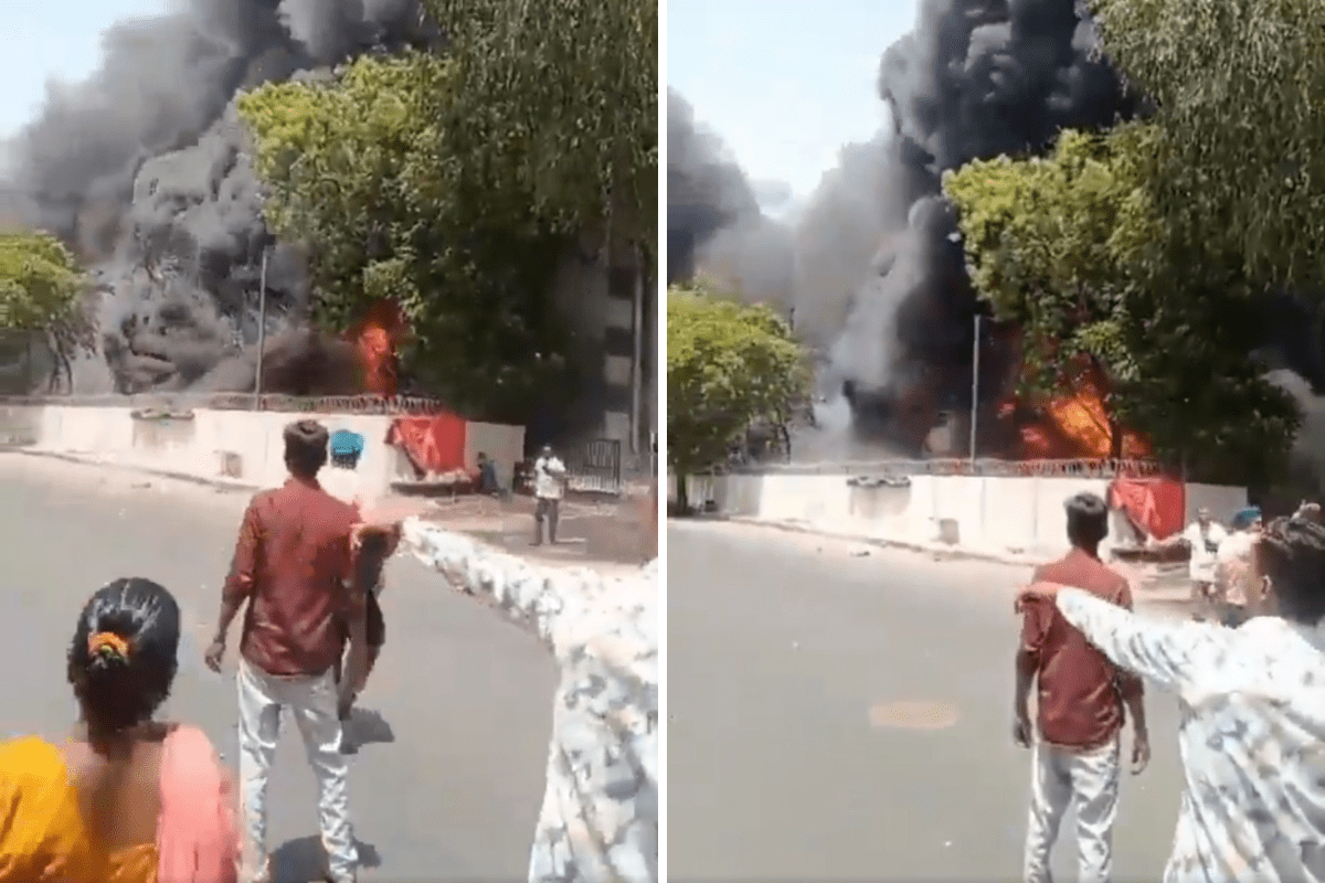 New Air India Plane Crash Video Shows Survivor Emerging From Flames - Newsweek