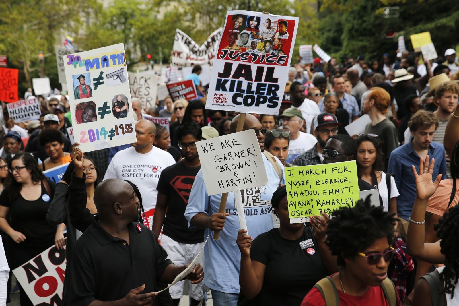 Thousands March in New York City to Protest Police Chokehold Death ...