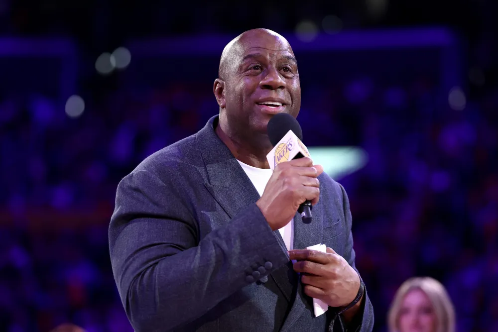 Magic Johnson Responds to Lakers' Record $10 Billion Sale - Newsweek