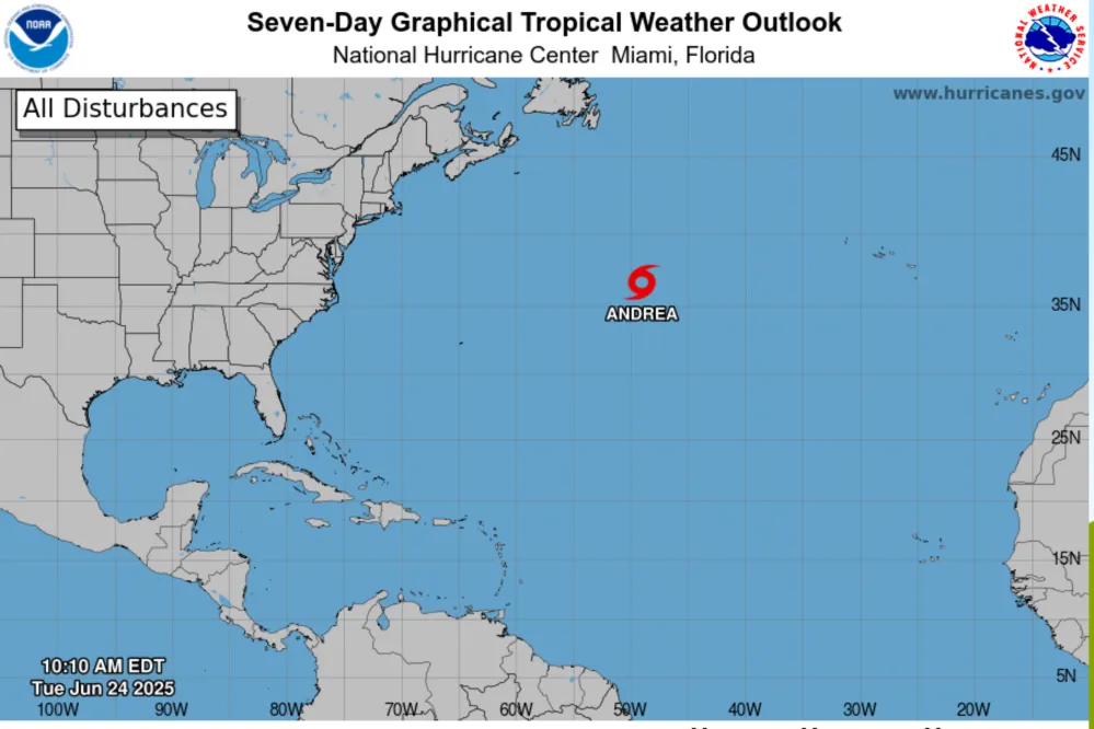 2025 Atlantic Hurricane Season Kicks Off With First Named Storm - Newsweek