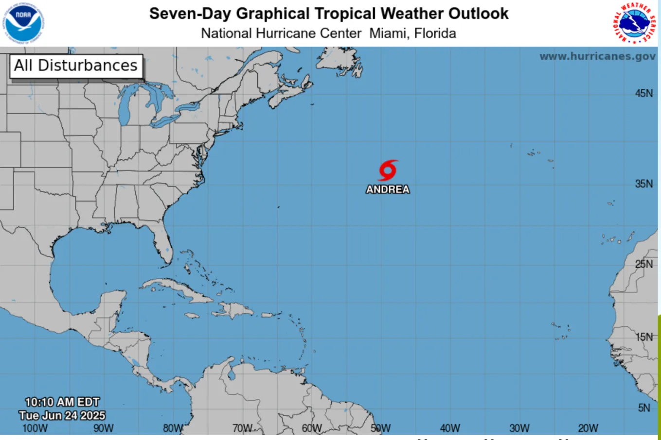 2025 Atlantic Hurricane Season Kicks Off With First Named Storm - Newsweek