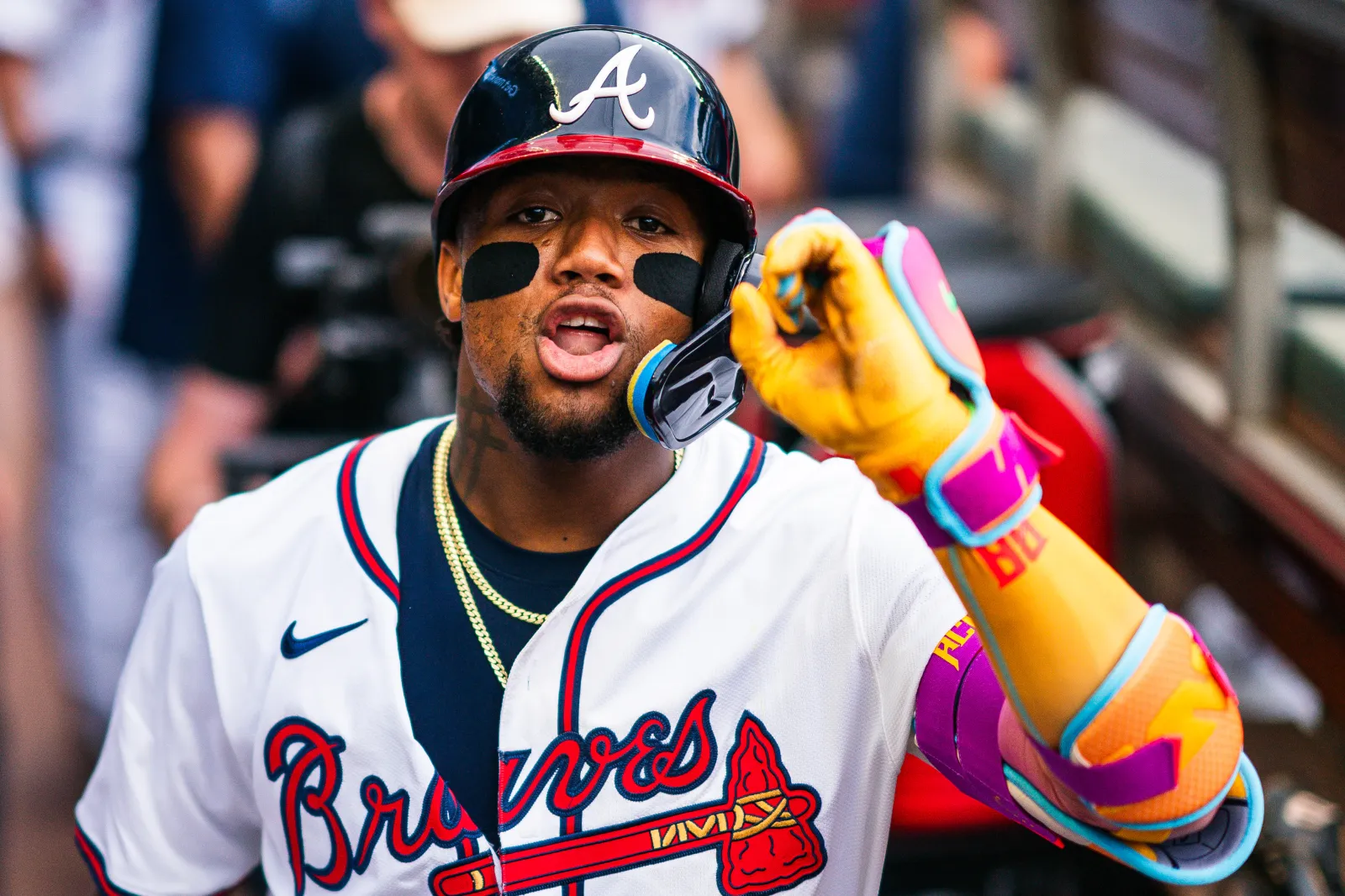 L'esterno degli Atlanta Braves Ronald Acuna Jr.