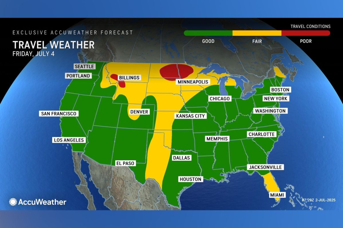 US Facing Storm Threats as Millions Travel for July Fourth Weekend ...