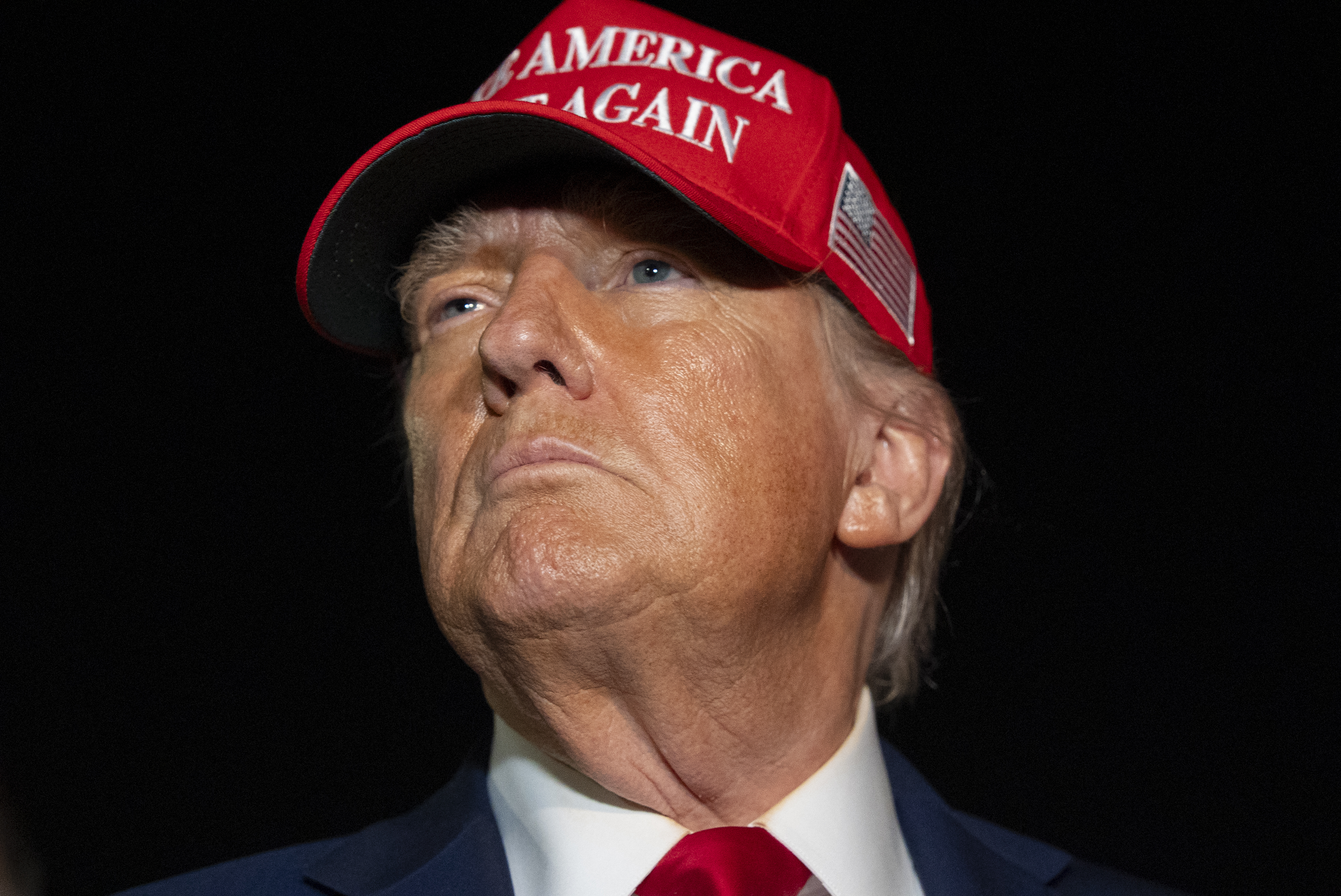 5 onzas .999 Donald Trump redondo de cobre fino con cápsula tamaño XL
