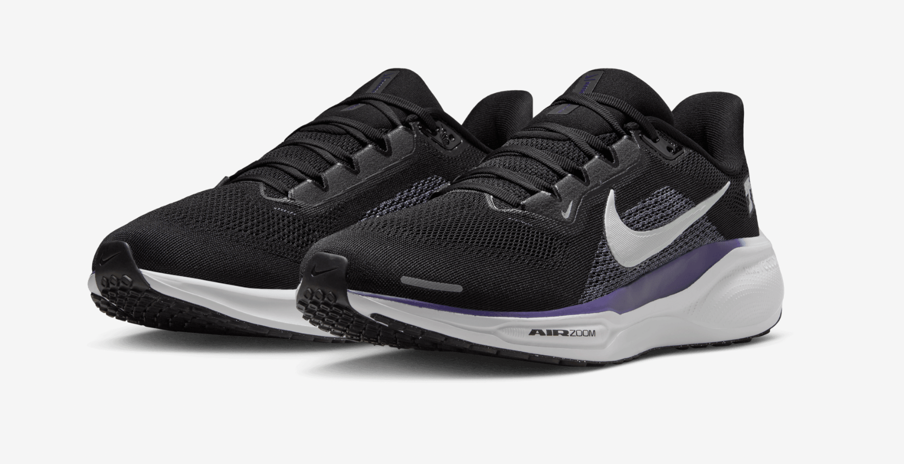 Nike Air Zoom Pegasus TCU Issued Men\'s Black and Purple Athletic Running Shoes Nike Air Zoom Pegasus 36 TCU for Sale | Authenticity  main image 2