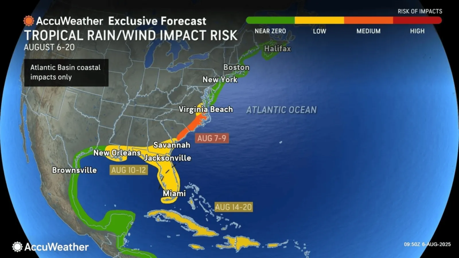 Map Shows States to Be Hit Hardest by Developing Tropical Storm Impacts ...