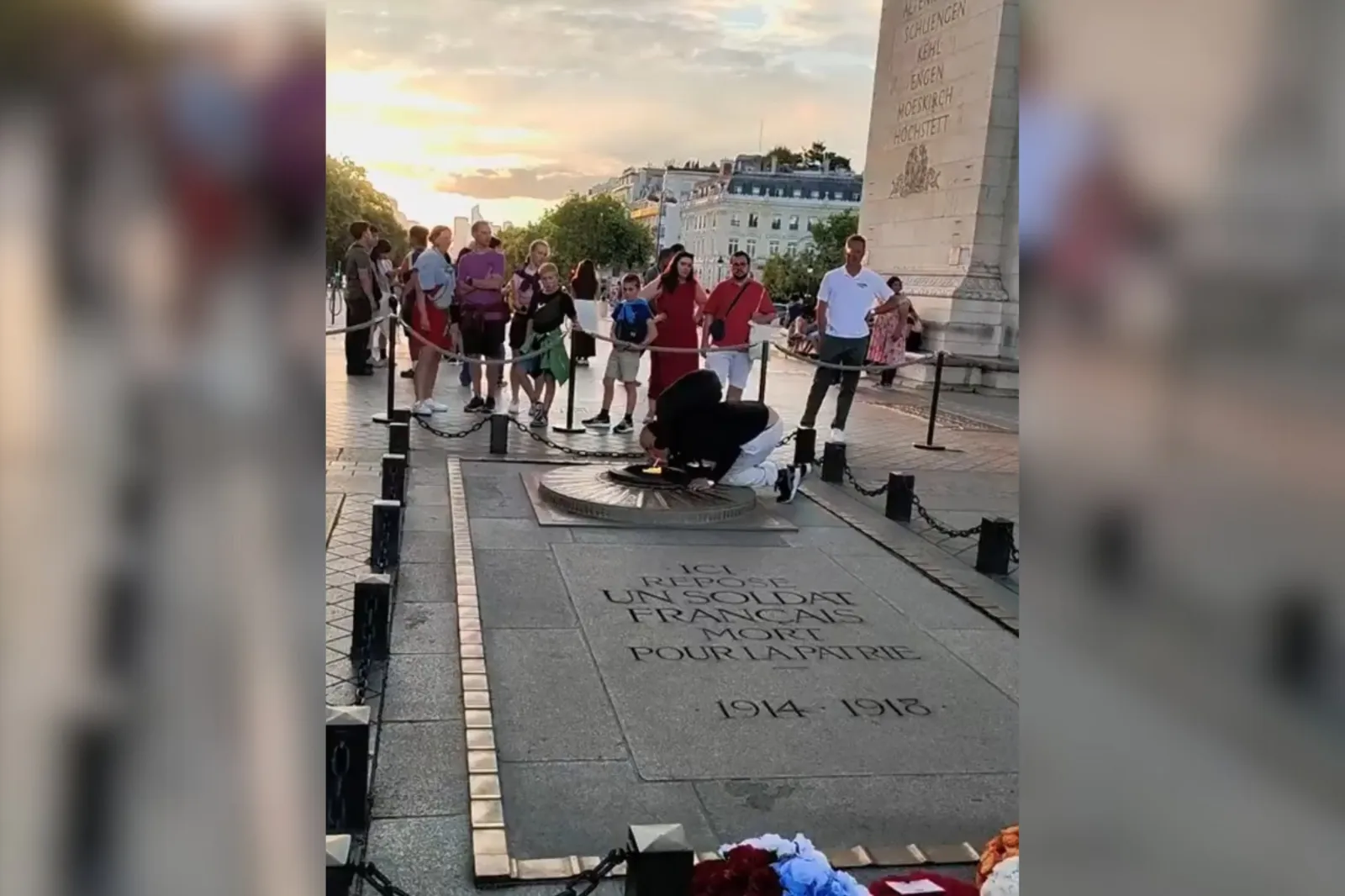 arc de triomphe cigarette Moroccan Man Charged With Using Paris' Eternal Flame to Light Cigarette