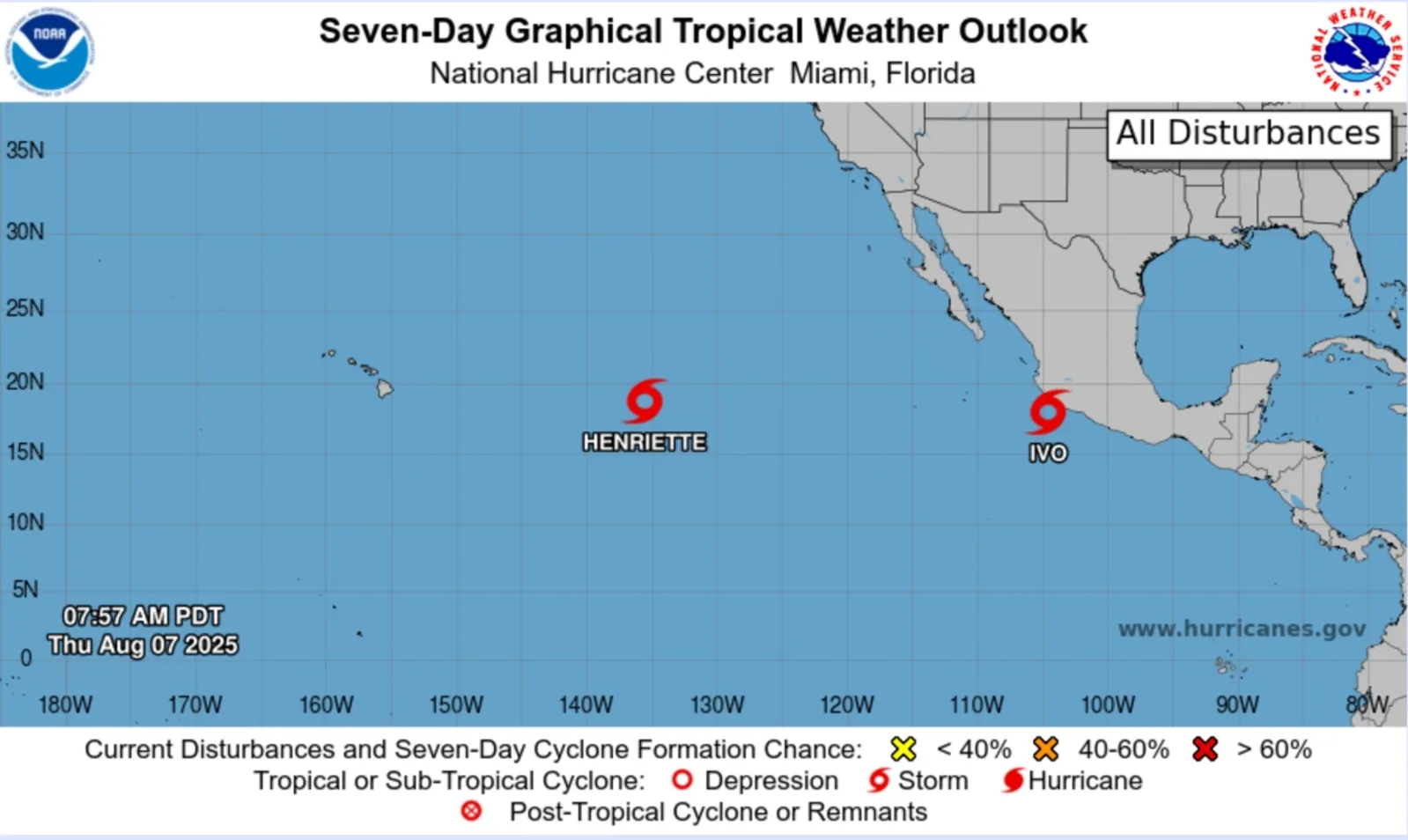 Tropical Storm Ivo Live Tracker Maps as Hurricane Warning Issued - Newsweek