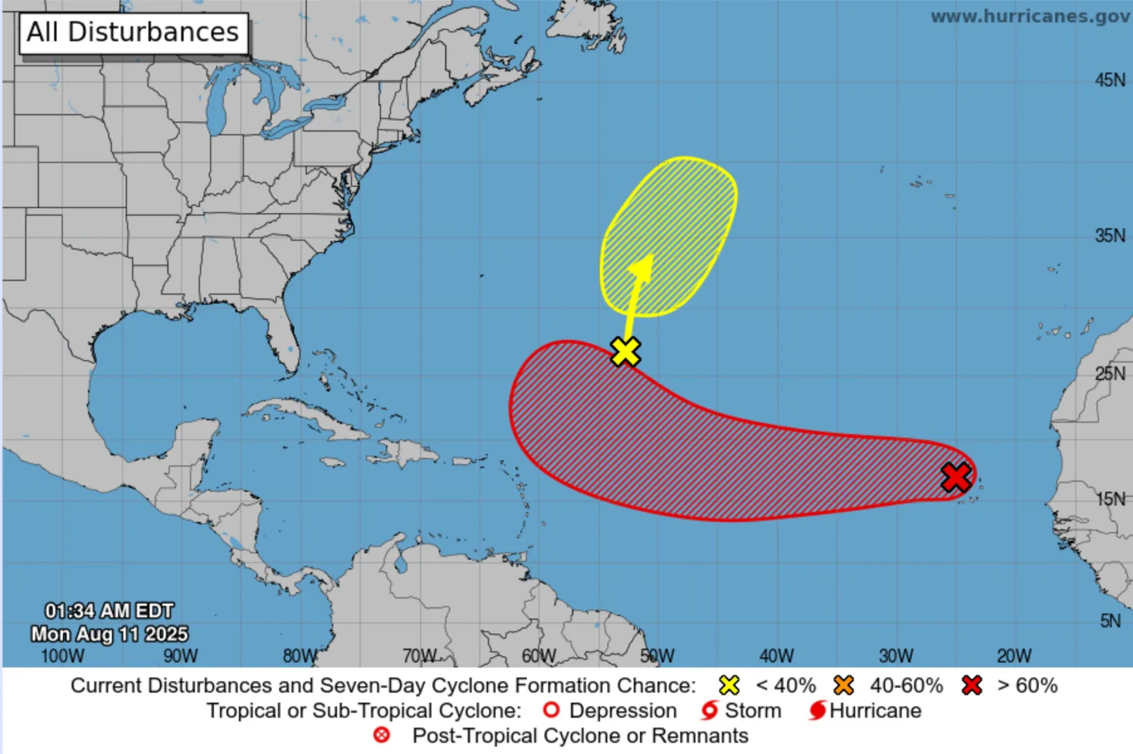 Chances of Atlantic Disturbance Developing in 48 Hours Increase - Newsweek