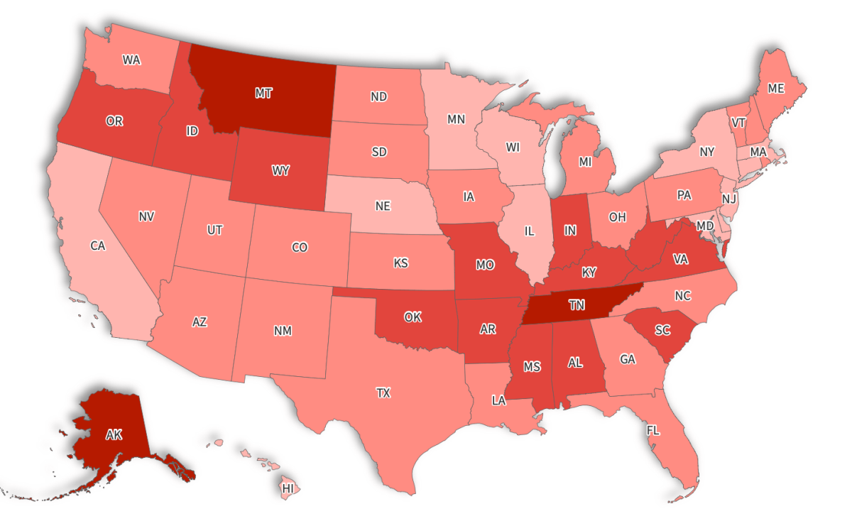 Map Shows States With the Most, Least Homeschooled Students - Newsweek