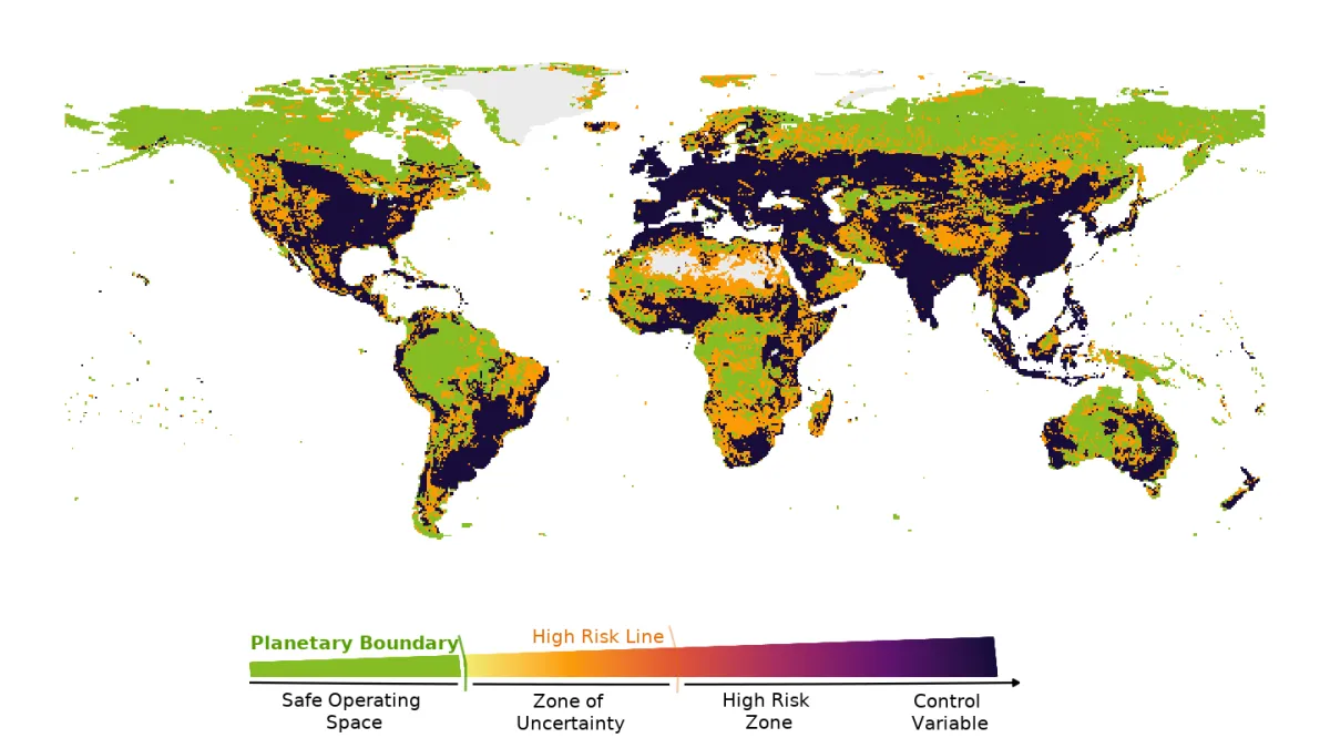 Visual Representing Earth Risks 60% of Earth’s Land at Risk, Map Shows - Newsweek
