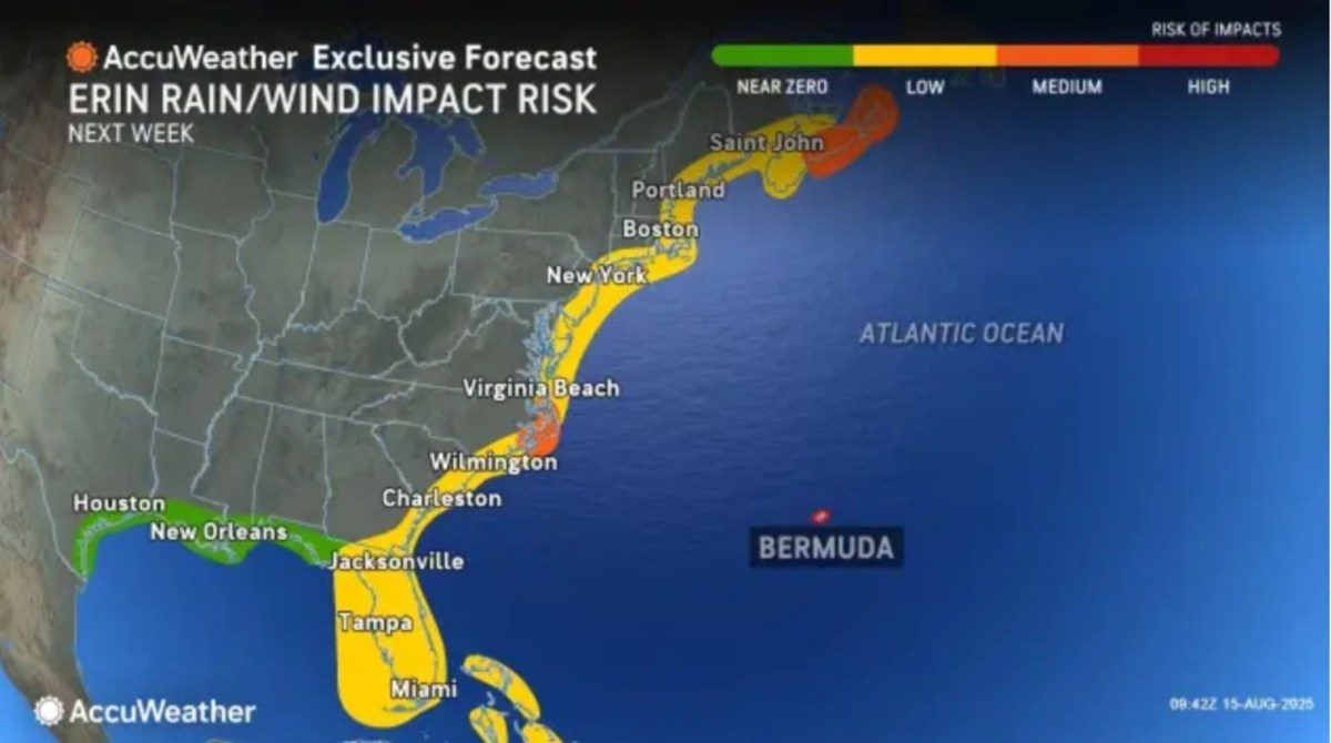 Map Shows States to Be Hit Hardest by Erin as Major Hurricane Likely ...