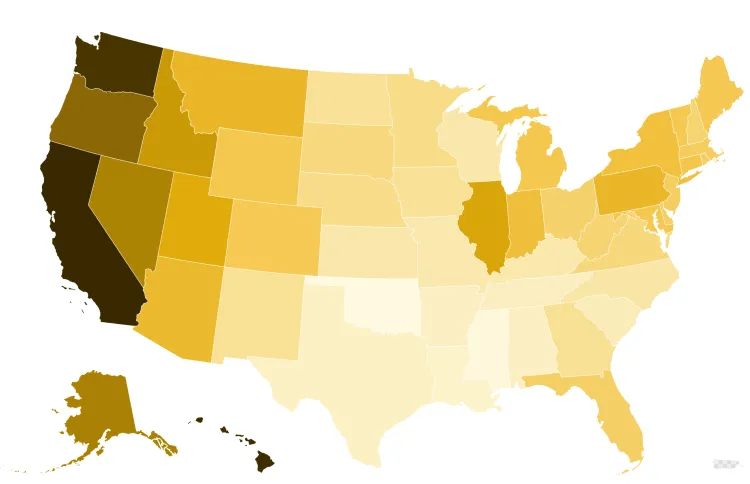 Map Shows States With the Highest—and Lowest—Gas Prices - Newsweek