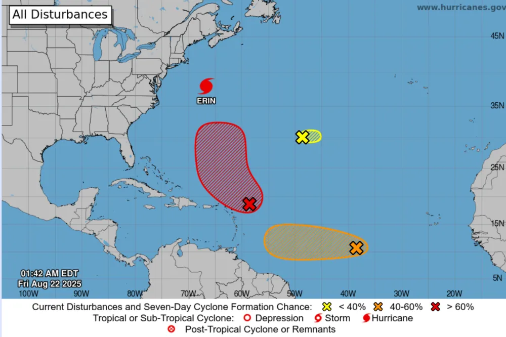 Tropical Storm Warning as Three Potential Cyclones Form in Atlantic ...