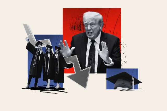 Trump Rallies Collage Donald Trump’s Approval Rating Slumps With College Grads - Newsweek