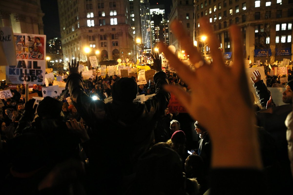 Second Night of Protests of Decision in Eric Garner Case - Newsweek