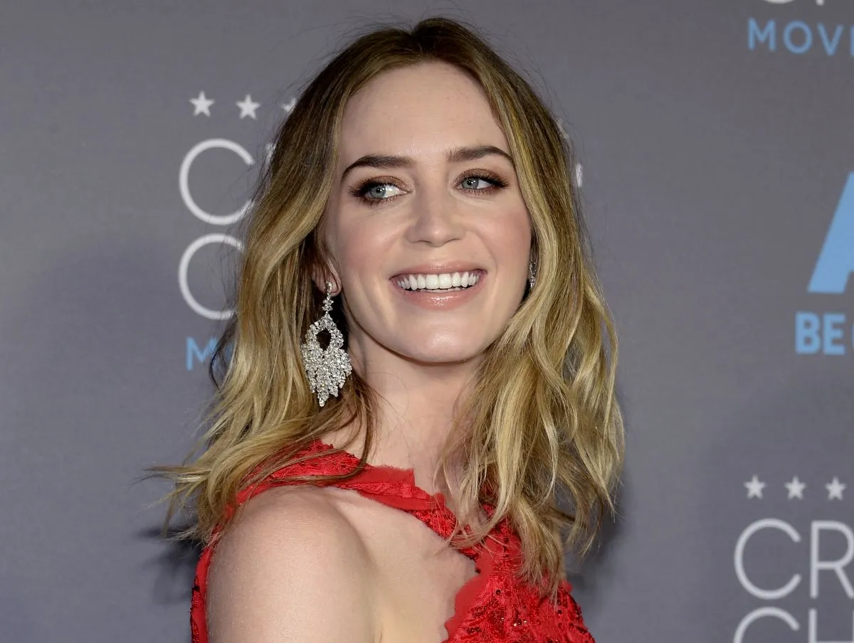 princess polly baby blue dress Emily Blunt main image 0