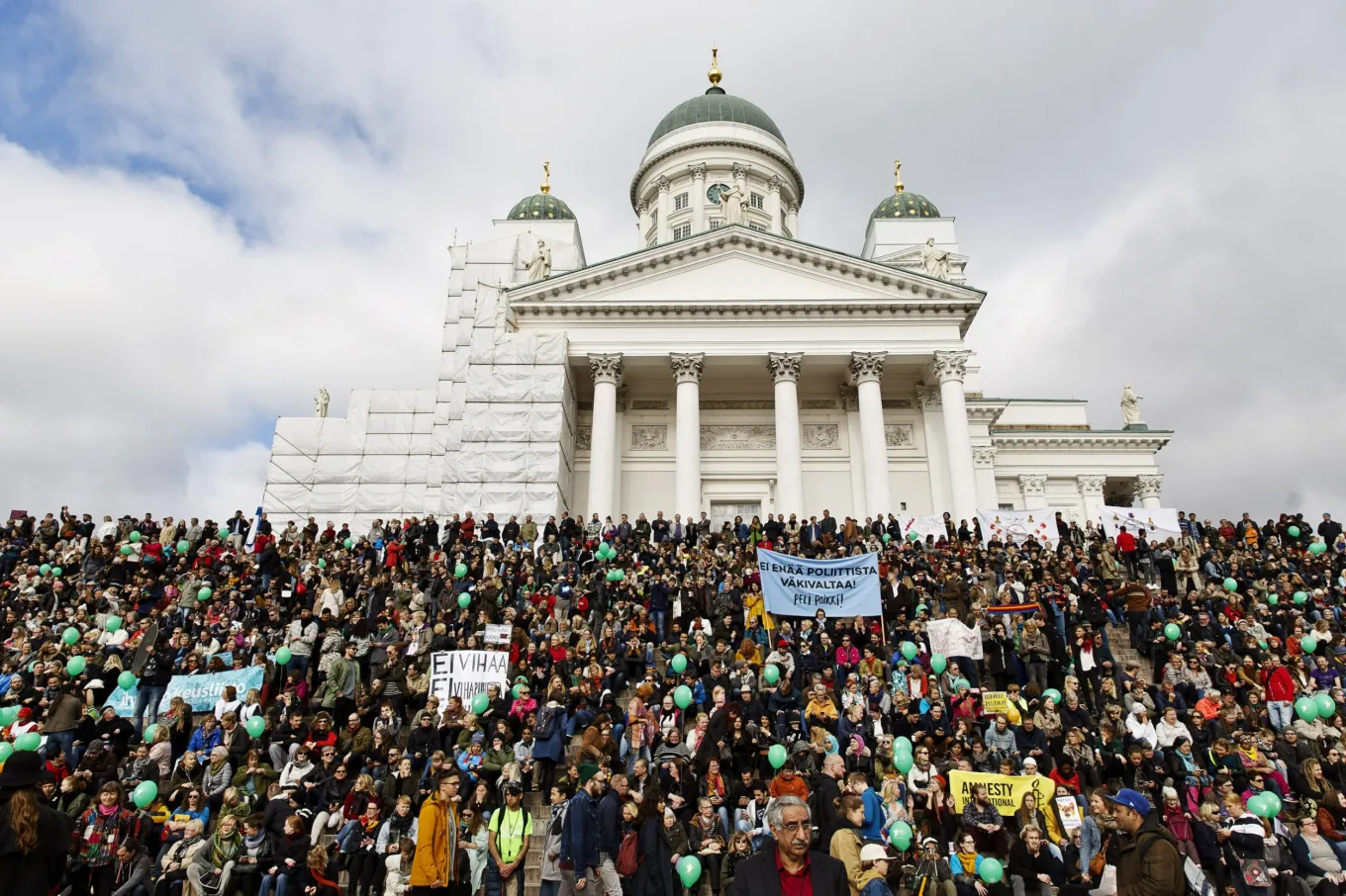 Finns Rally Against Racism, Far-Right Violence - Newsweek
