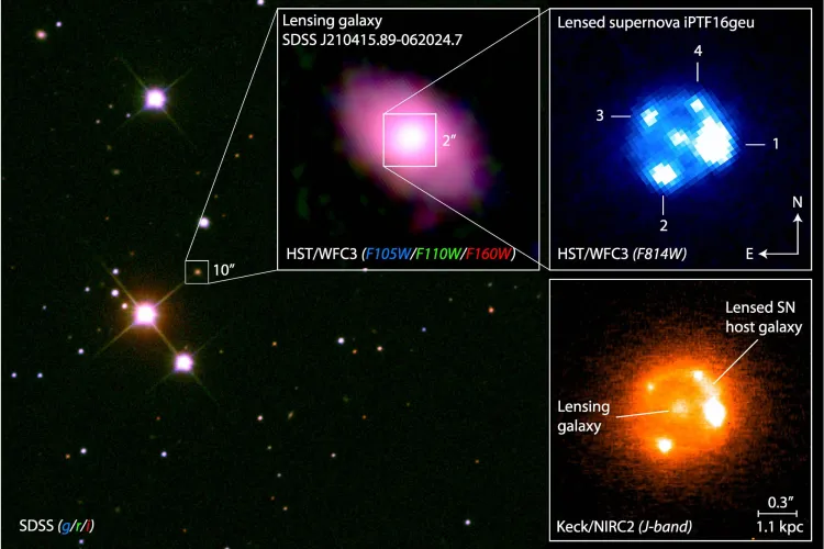 Cosmic Magnifying Glass Reveals Supernova Explosion 4 Billion Light ...