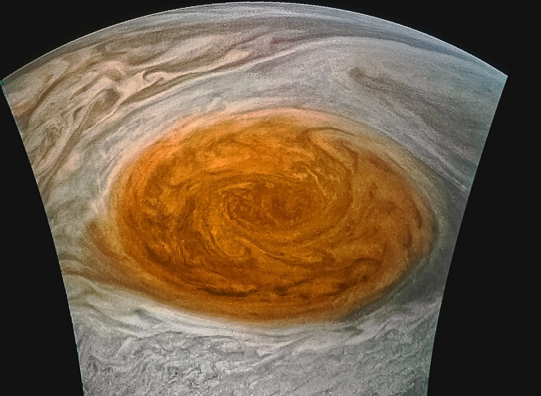 Jupiter's Great Red Spot Revealed in Images Processed by Citizen