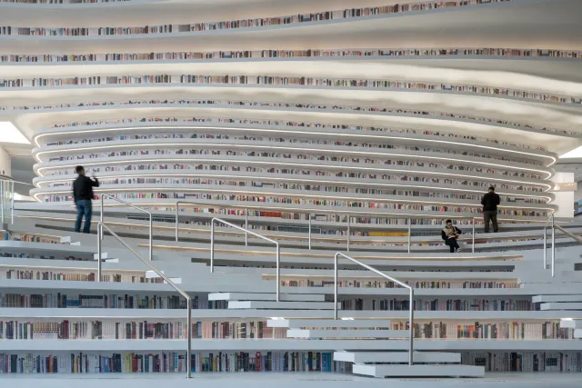 China’s Breathtaking, Futuristic Tianjin Library Is Every Book Lover’s ...