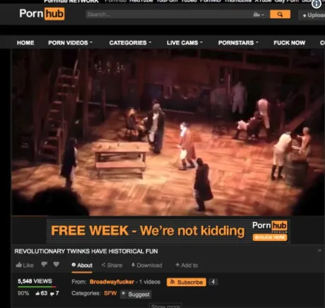 ‘Hamilton’ on Pornhub: First Act in Full Was Uploaded to X-rated Video