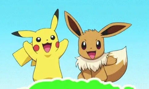 anime eevee and pikachu