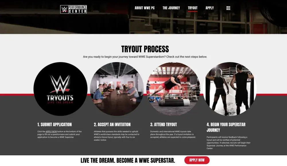 WWE Launches Performance Center Site to Encourage More Tryouts
