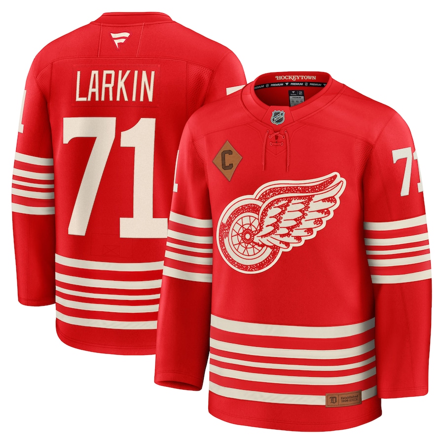 Jerseys De Hockey RBK De Detroit Red Wings Personnalisés, Différents Chifes Et