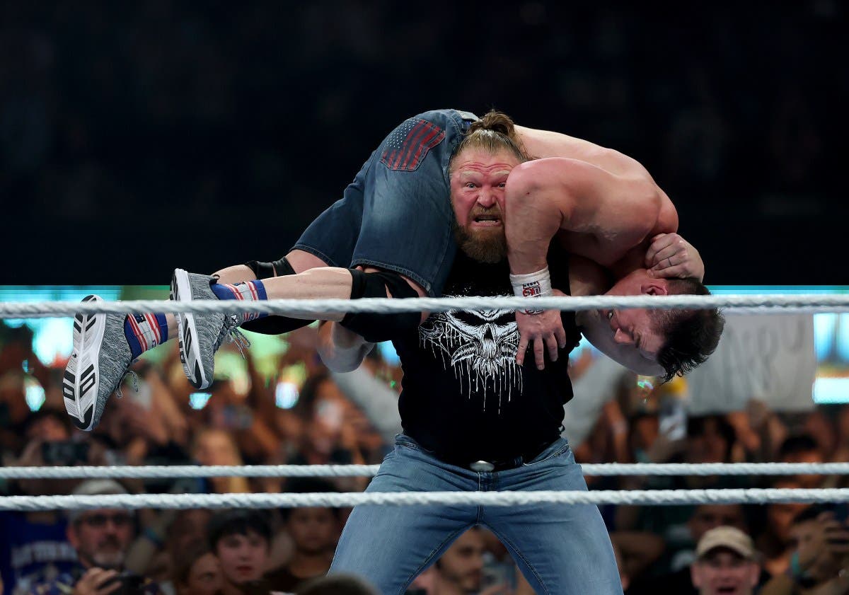 Omos Challenges Brock Lesnar For WrestleMania 42 Rematch In Las Vegas