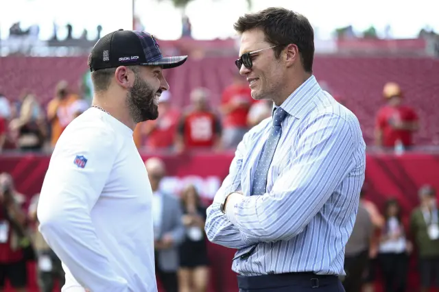 Baker Mayfield and Tom Brady