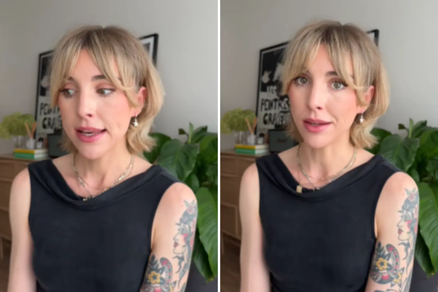 Lindsay speaks in the tiktok video