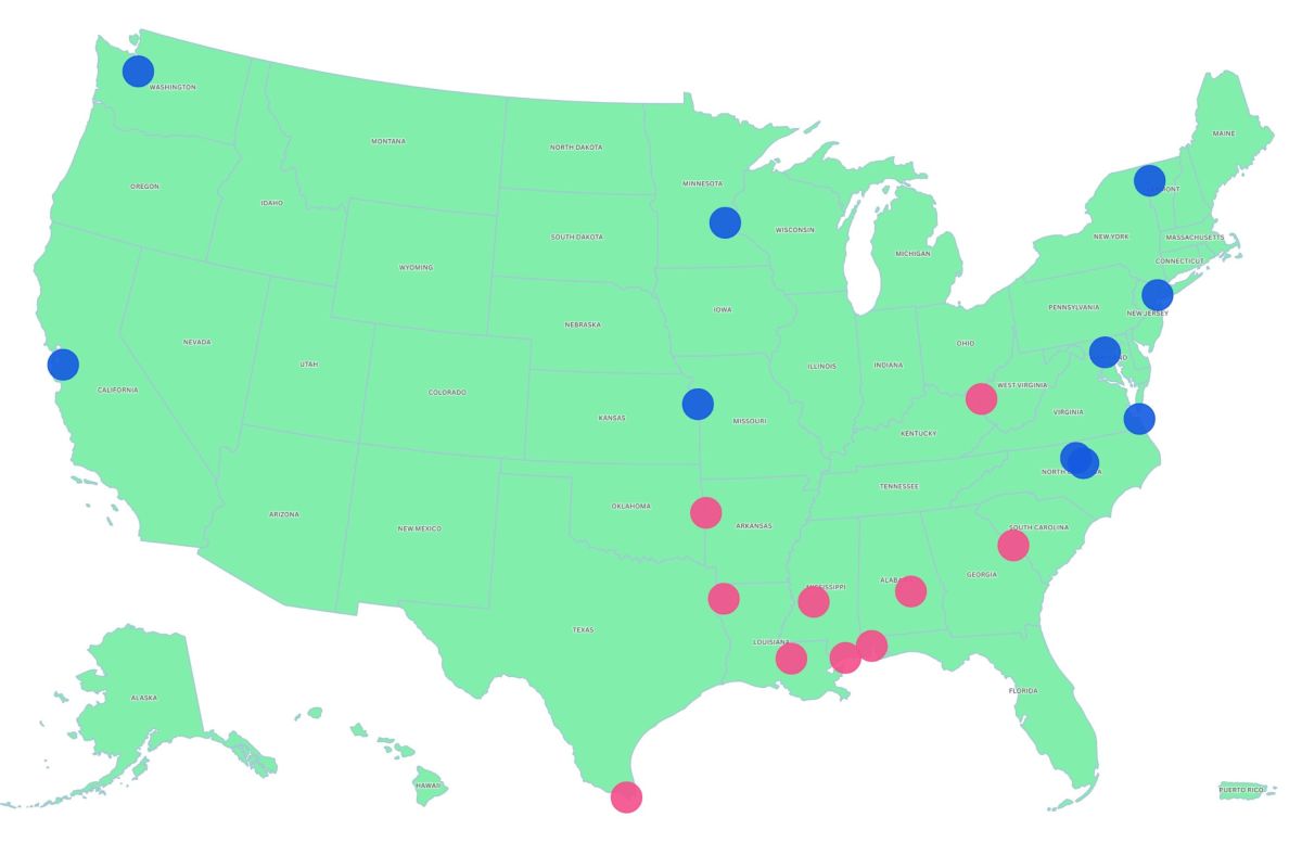 Map Shows the Best and Worst Major U.S. Cities for Women