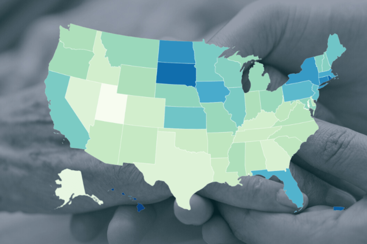 Map Shows US States With the Most People Who Live to 100