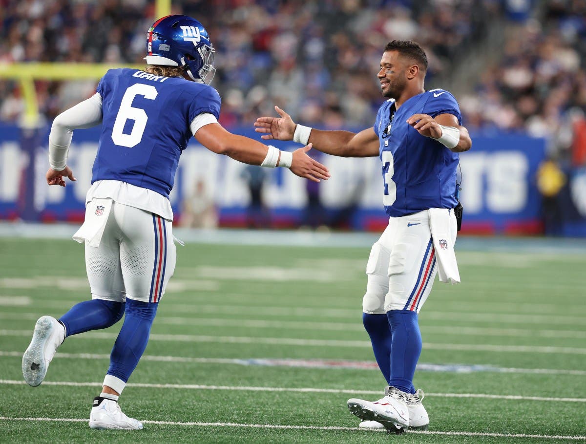 Giants' Jaxson Dart Sends Classy Message to Russell Wilson