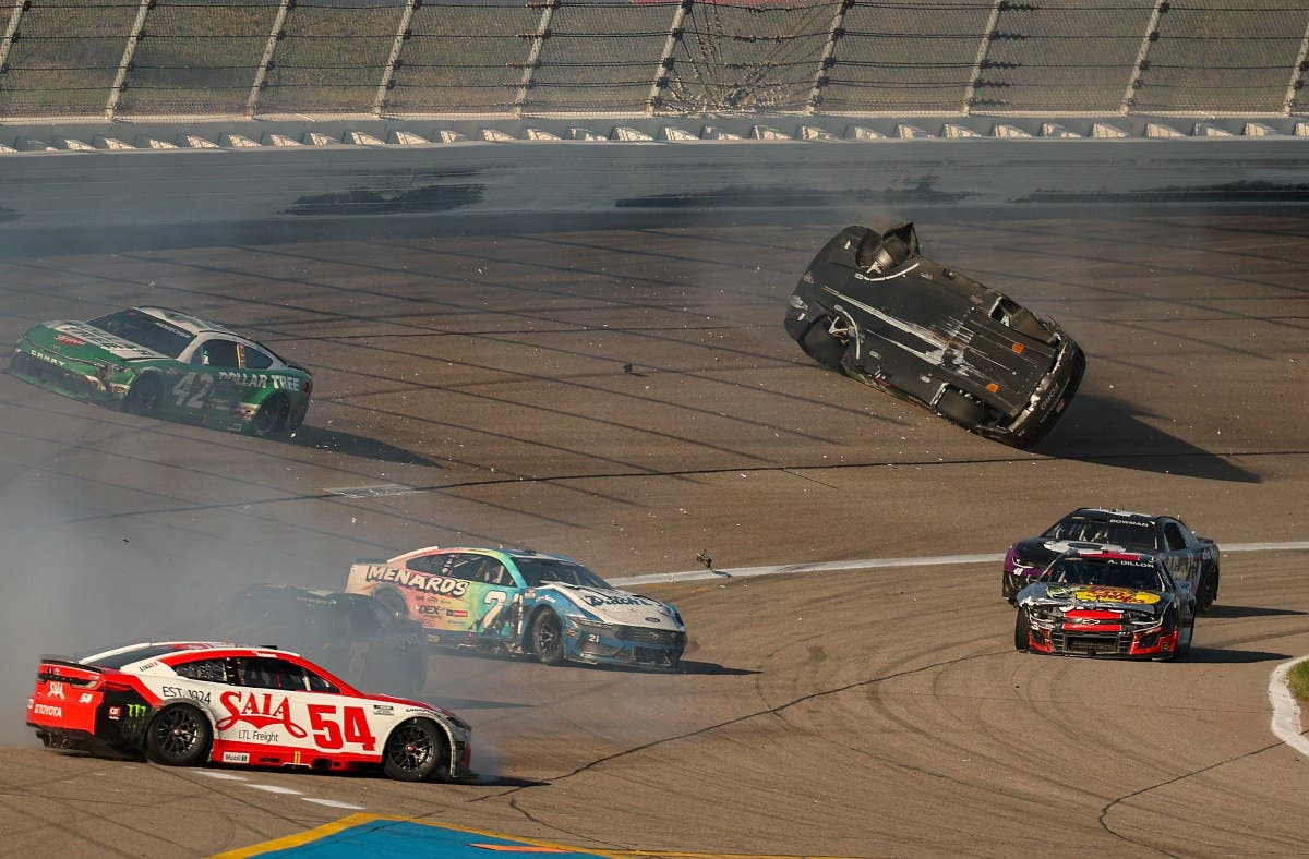 NASCAR's Zane Smith Suffers Wild Barrel-Roll Crash at Kansas Speedway