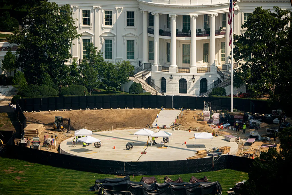 Image for article: Trump Appeals White House Ballroom Halt to Supreme Court