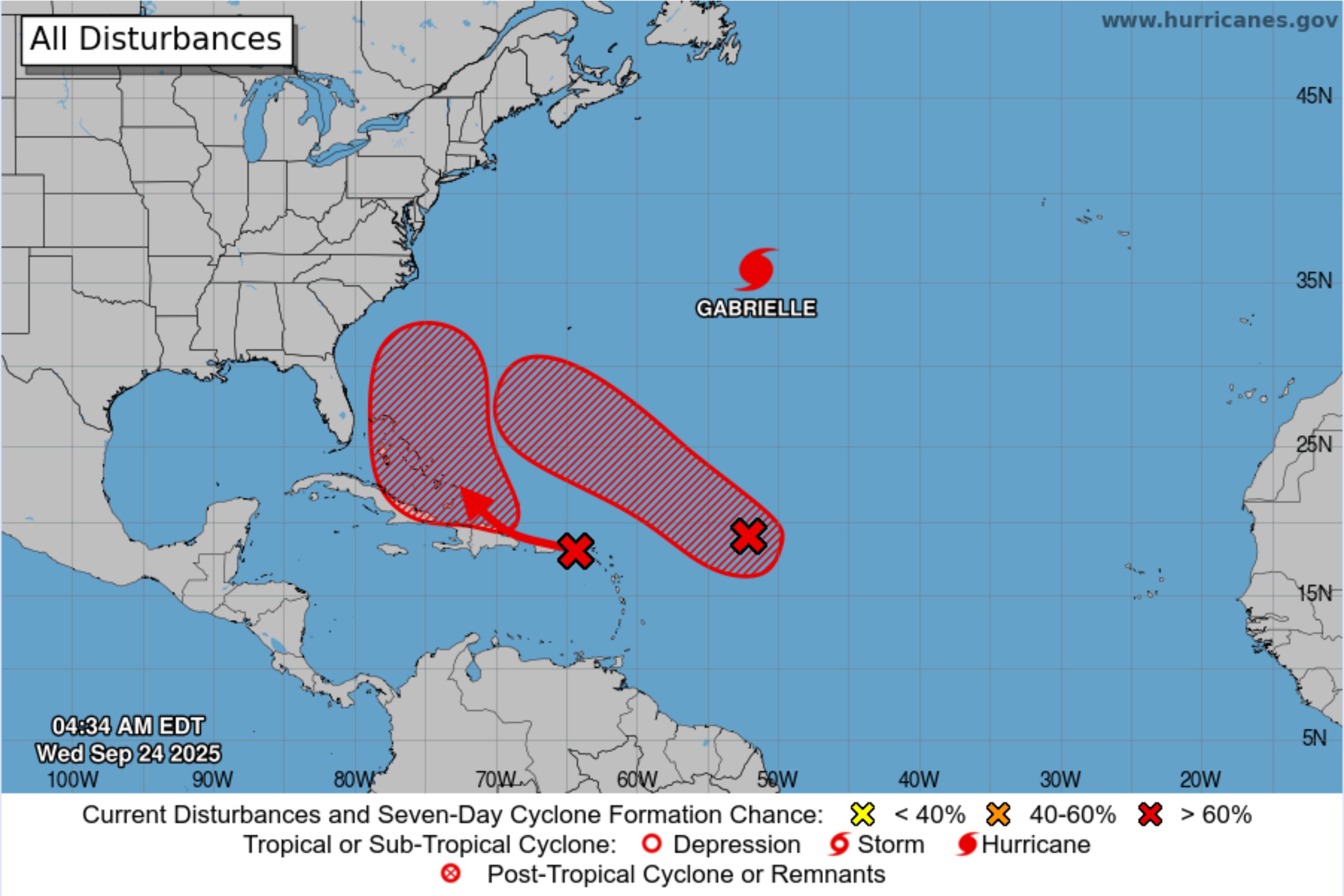 Invest 94L Spaghetti Models Show Chances of 'Twin Storms' Striking