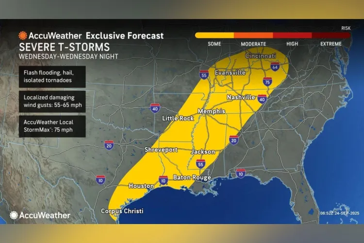 Map Shows States Facing Severe Thunderstorms This Week - Newsweek