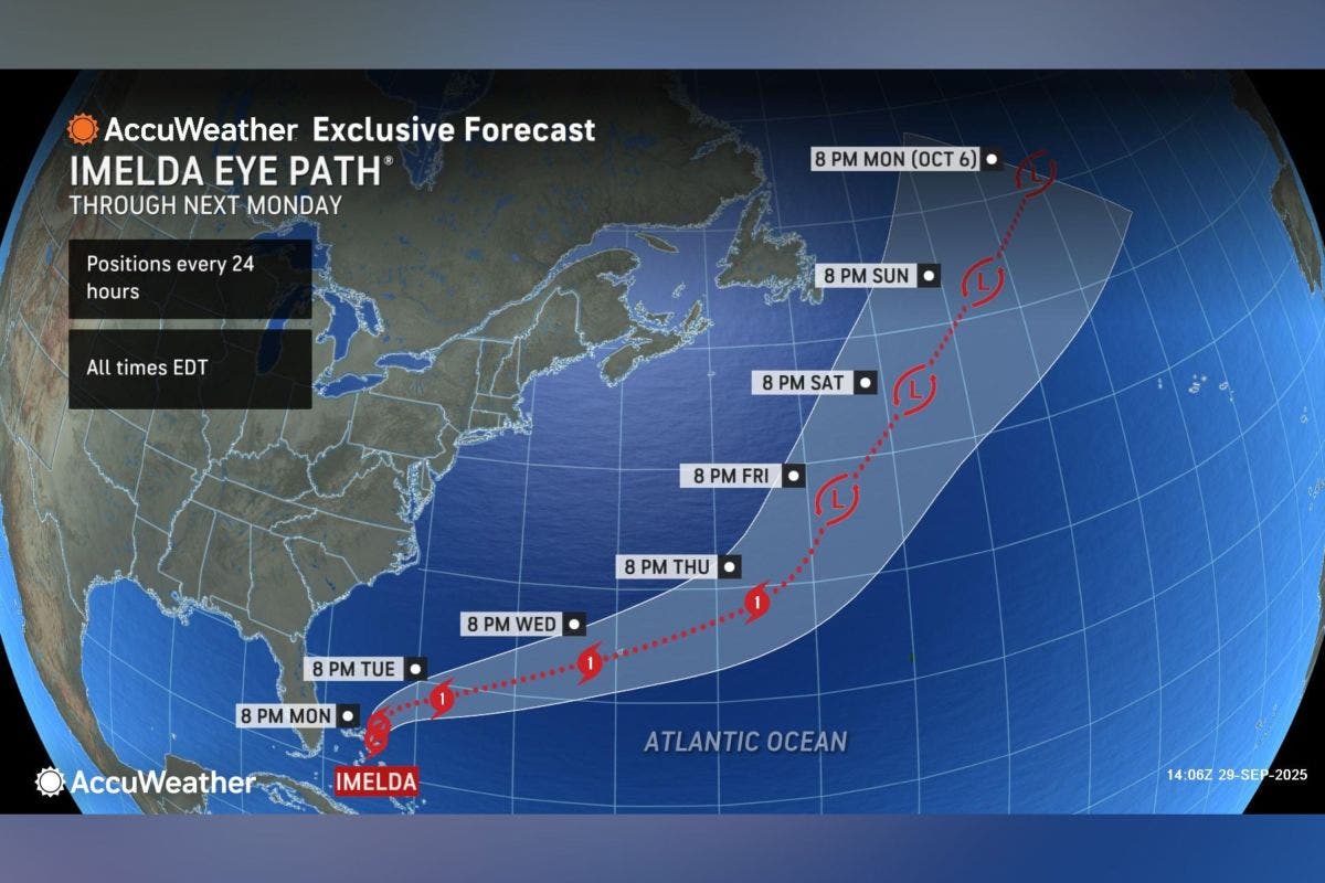 Hurricane Imelda Maps Show Path, Expected US Impacts