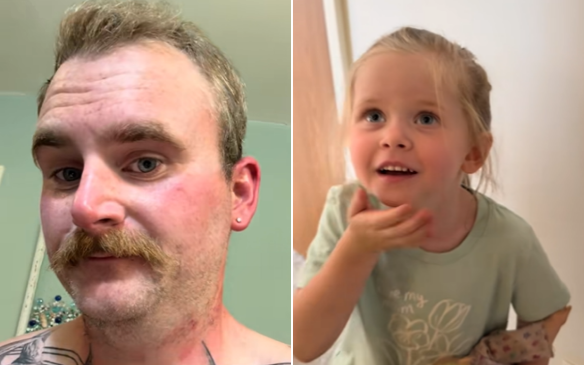 After 8 Years Dad Shaves Off His Beard—Daughter’s Reaction Is Everything